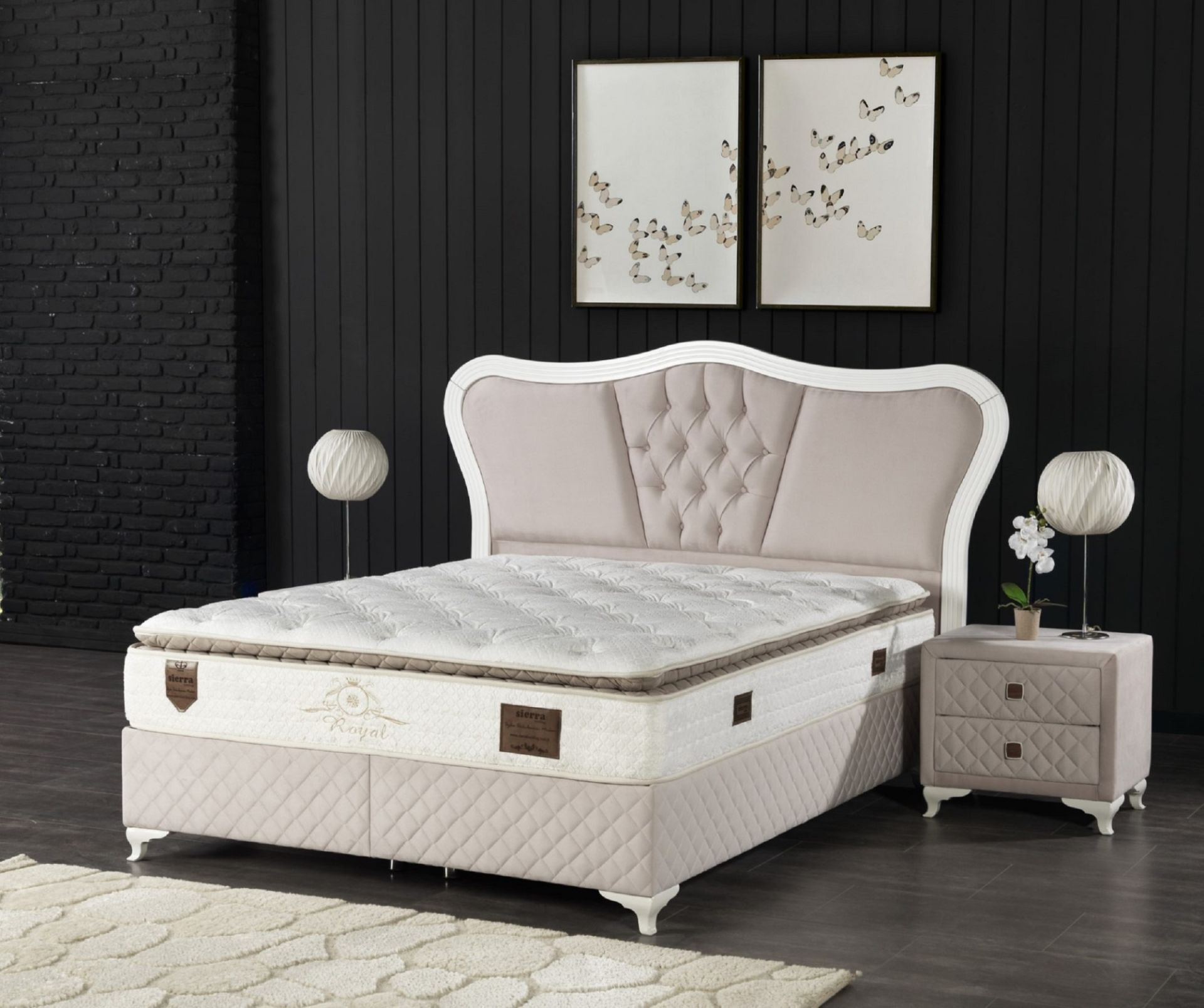 Luvita Ultra Full Ortopedik Pedli Tavşan Tüyü Yatak (Kahve)