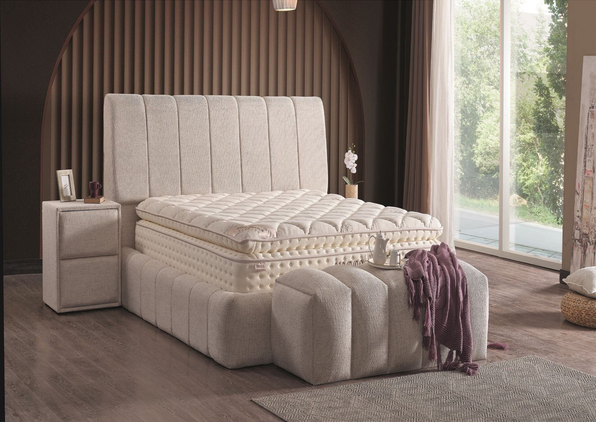 Wool Master Merinos Koyun Yünü Pedli Ultra Full Ortopedik Pocket Yaylı Yatak