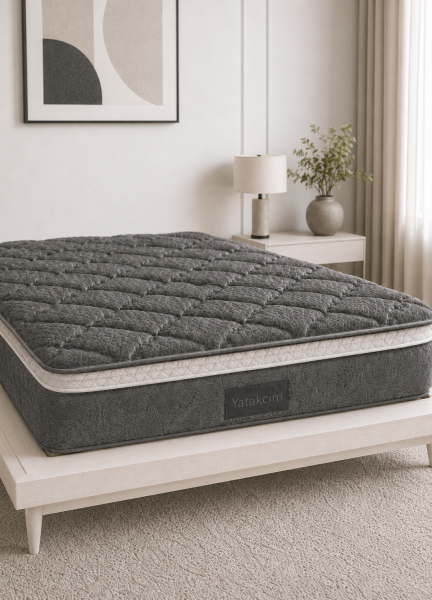 Aura Comfort Ultra Full Ortopedik Pedli Tavşan Tüyü Torba Yaylı Yatak – Antrasit