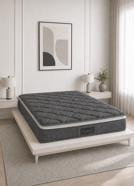Aura Comfort Ultra Full Ortopedik Pedli Tavşan Tüyü Torba Yaylı Yatak – Antrasit